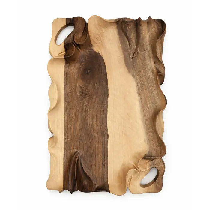 سینی چوبی لبه موج دار سایز بزرگ